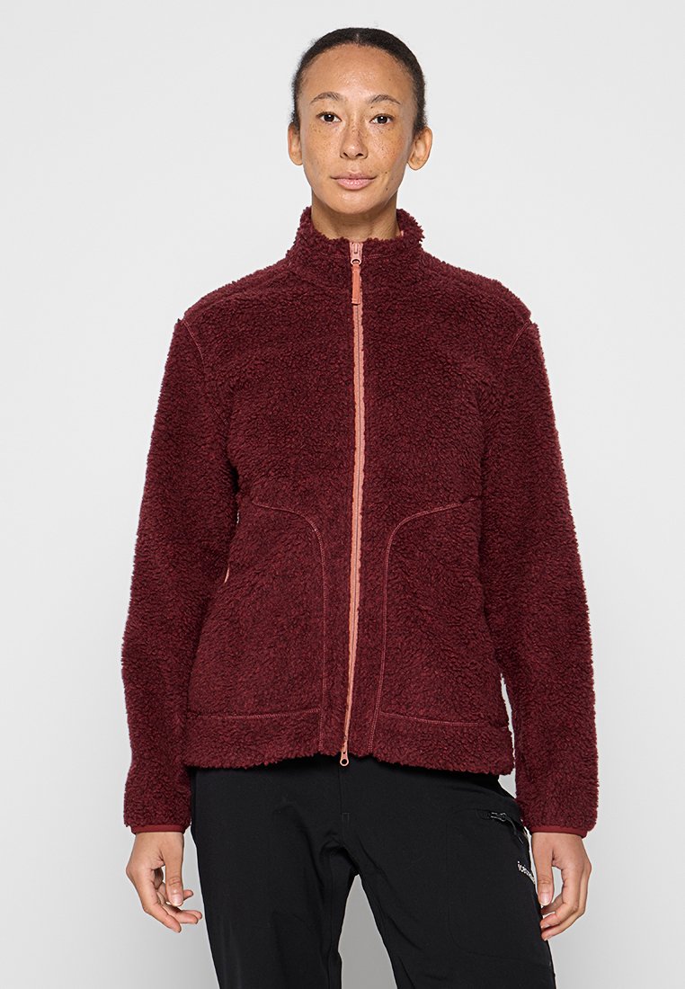 Icebreaker Fleecejas donkerrood Icebreaker Fleecejas donkerrood
