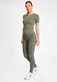 Hummel FIRST SEAMLESS  - Leggings - sea spray