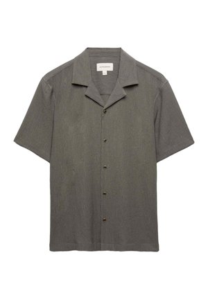 Autograph, RELAXED CRINKLE SEERSUCKER - Hemd - dark olive