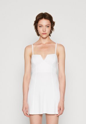 American Eagle PINTUCK BUST SLIM MINI - Jerseykjole - white
