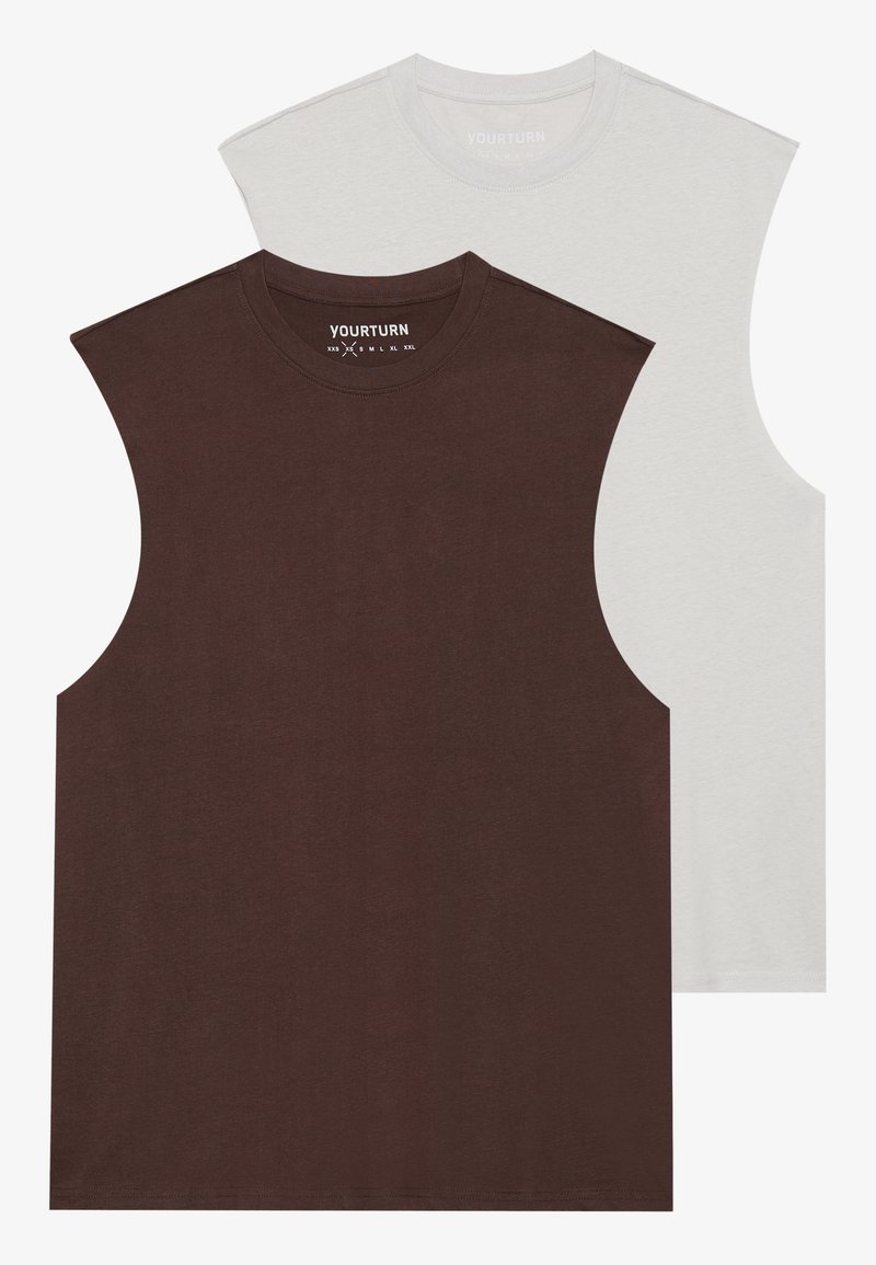 YOURTURN Top lichtgrijs