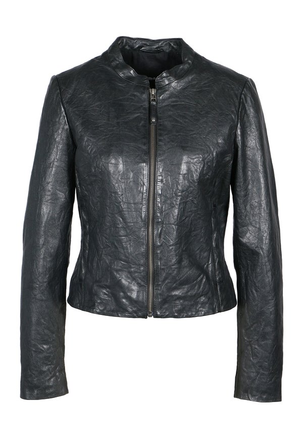 SHORT MAJVI - Lederjacke