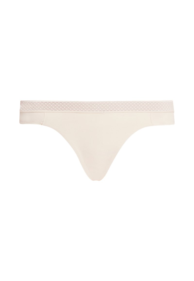 Calvin Klein Underwear THONG - SEDUCTIVE COMFORT - Thong - bone white ...