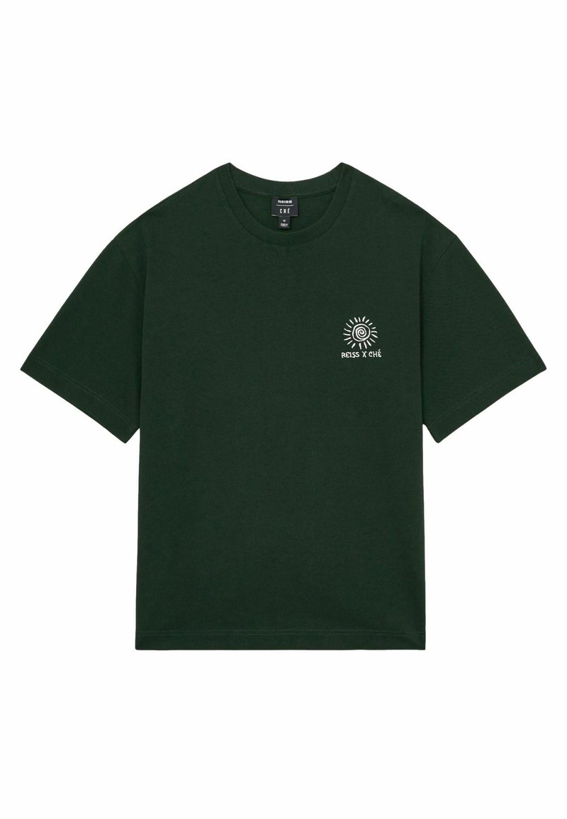 Reiss REGULAR FIT - Triko s potiskem - green
