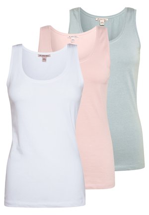 3 PACK - Top - white/pale mauve/abyss