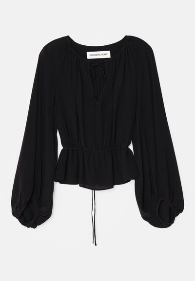 DESIGNERS REMIX PAYTON BLOUSE - Blūze - black