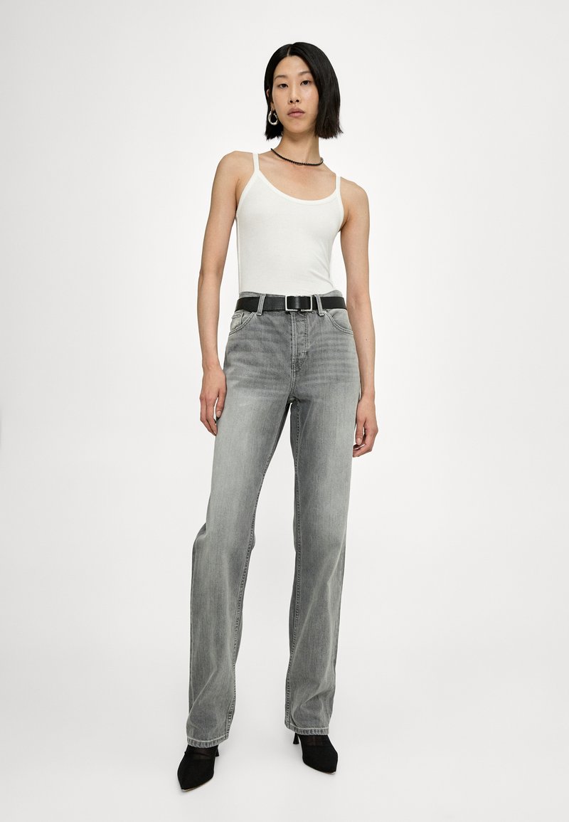 RE/DONE EASY - Jeans a sigaretta - grigio