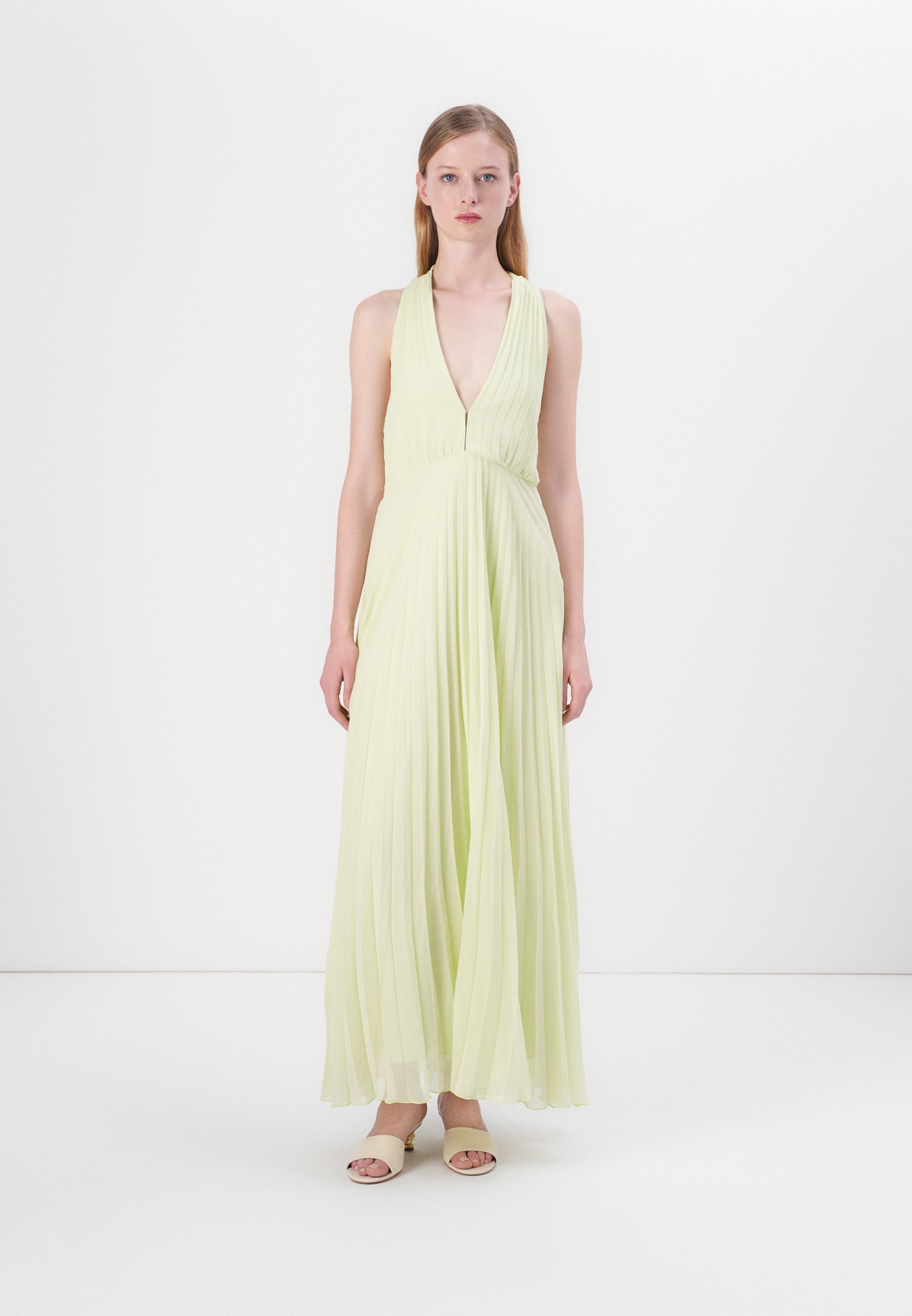Abercrombie & Fitch PLUNGE GISELLE MAXI - Day dress - light green -  Zalando.ie