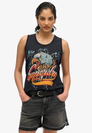 Superdry Top - mid amp black