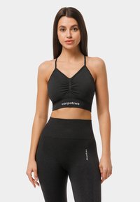 Carpatree ALLURE SEAMLESS  - Neliela atbalsta sporta krūšturis - metallic black