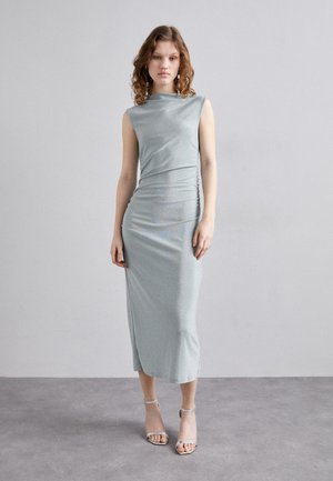 DRAPED DRESS - Jersey dress - sparkling green