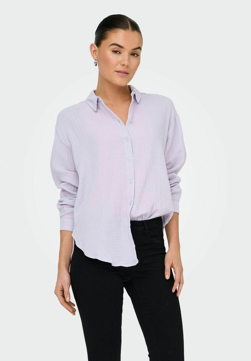JDY LANGARM JDYTHEIS - Button-down blouse - thistle
