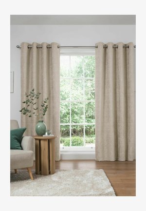 Next, LINED FIT - HEAVYWEIGHT CHENILLE EYELET CURTAINS UNISEX - Curtains - natural