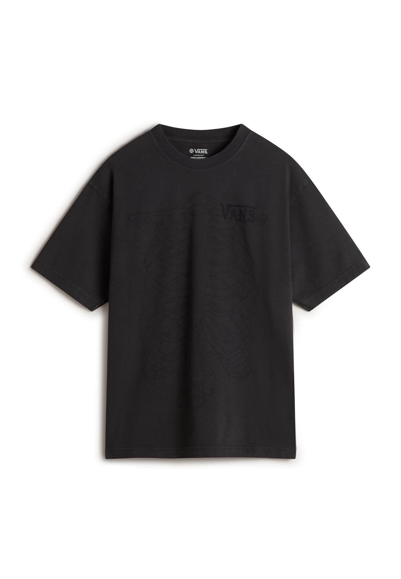 Vans MTE RIBCAGE REVERSIBLE - Triko s potiskem - black