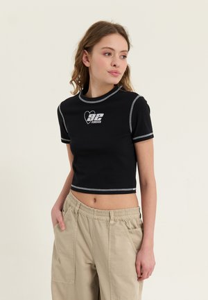 Even&Odd Μπλουζάκι με στάμπα - black