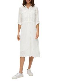 s.Oliver MIT BRODERIE ANGLAISE - Haljina-majica - ecru