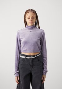 adidas Originals FASHION CROP - Pitkähihainen paita - shadow violet