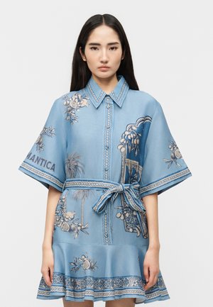 VILLA ROMANTICA MINI DRESS - Φόρεμα πουκάμισο - blue