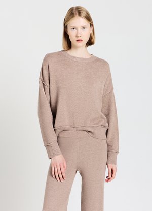 GIROCOLLO - Felpa - beige chiaro melange