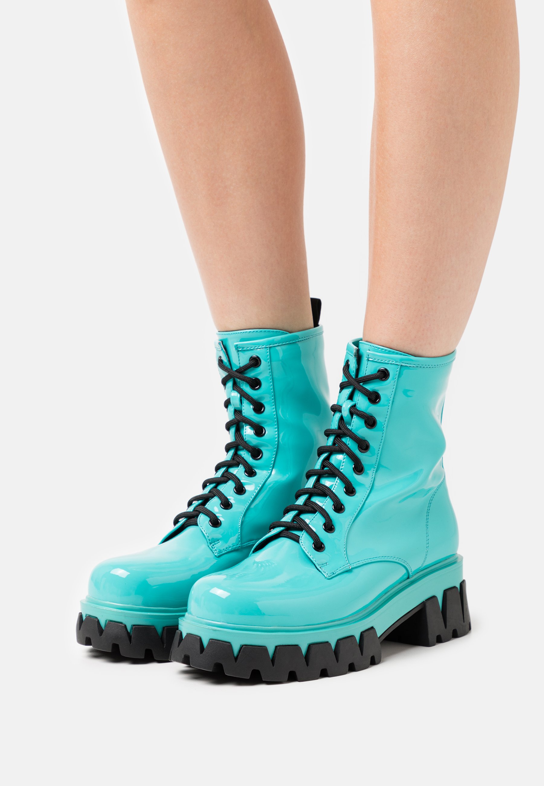 HYDRA All Black Matrix Platform Boots | KOI FOOTWEAR