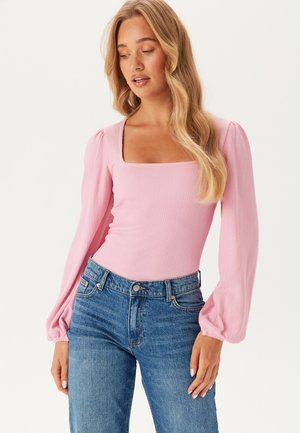 Langærmet T-shirt - nude