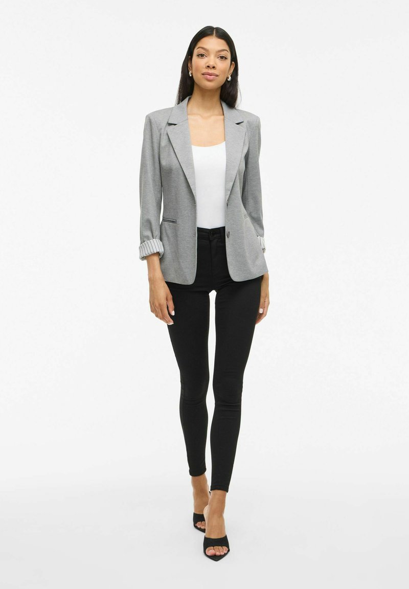 Blazer Classique Femme Cecilia Classics Taille 42 Gris Clair - Occasion Très Bon état Coupe Ample