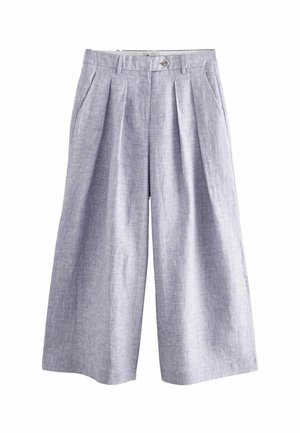 TEXTURED WIDE LEG  - Stoffhose - lilac purple