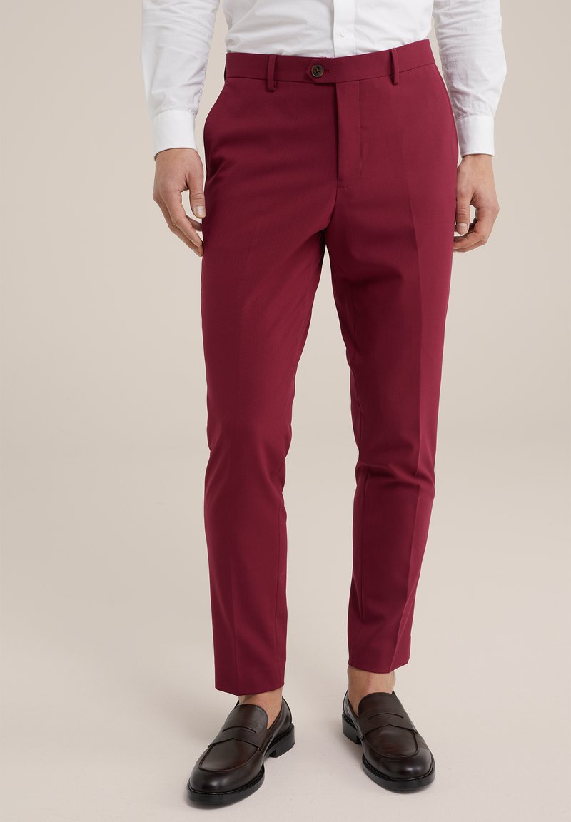 WE Fashion - THE FLEX SUIT - Pantaloni eleganti - red, Ingrandire