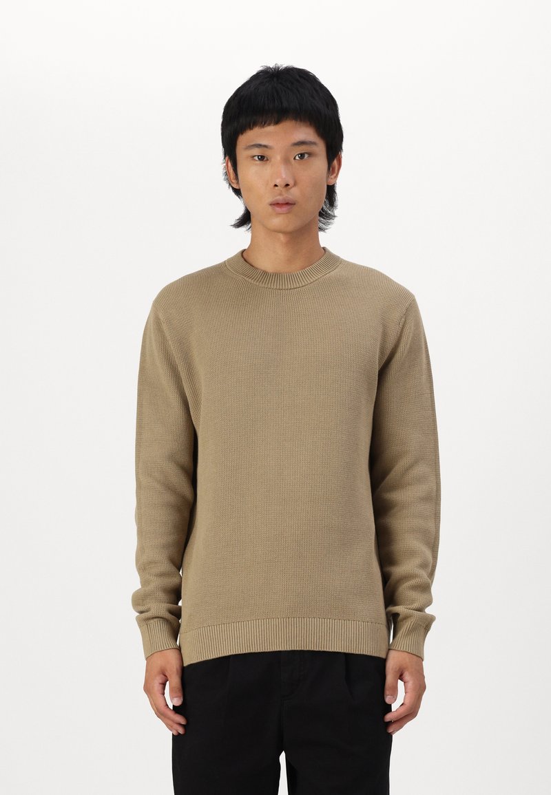 Selected Homme SLHDANE STRUCTURE CREW NECK - Pulóver - kelp