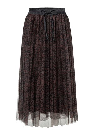 More & More, MORE & MORE TRENDIGER MAXI-MESHROCK, LEOPRINT - A-Linien-Rock - leo print