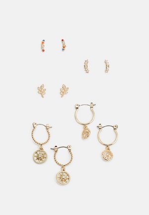 PCFABBY EARRINGS 5 PACK - Boucles d'oreilles - gold coloured