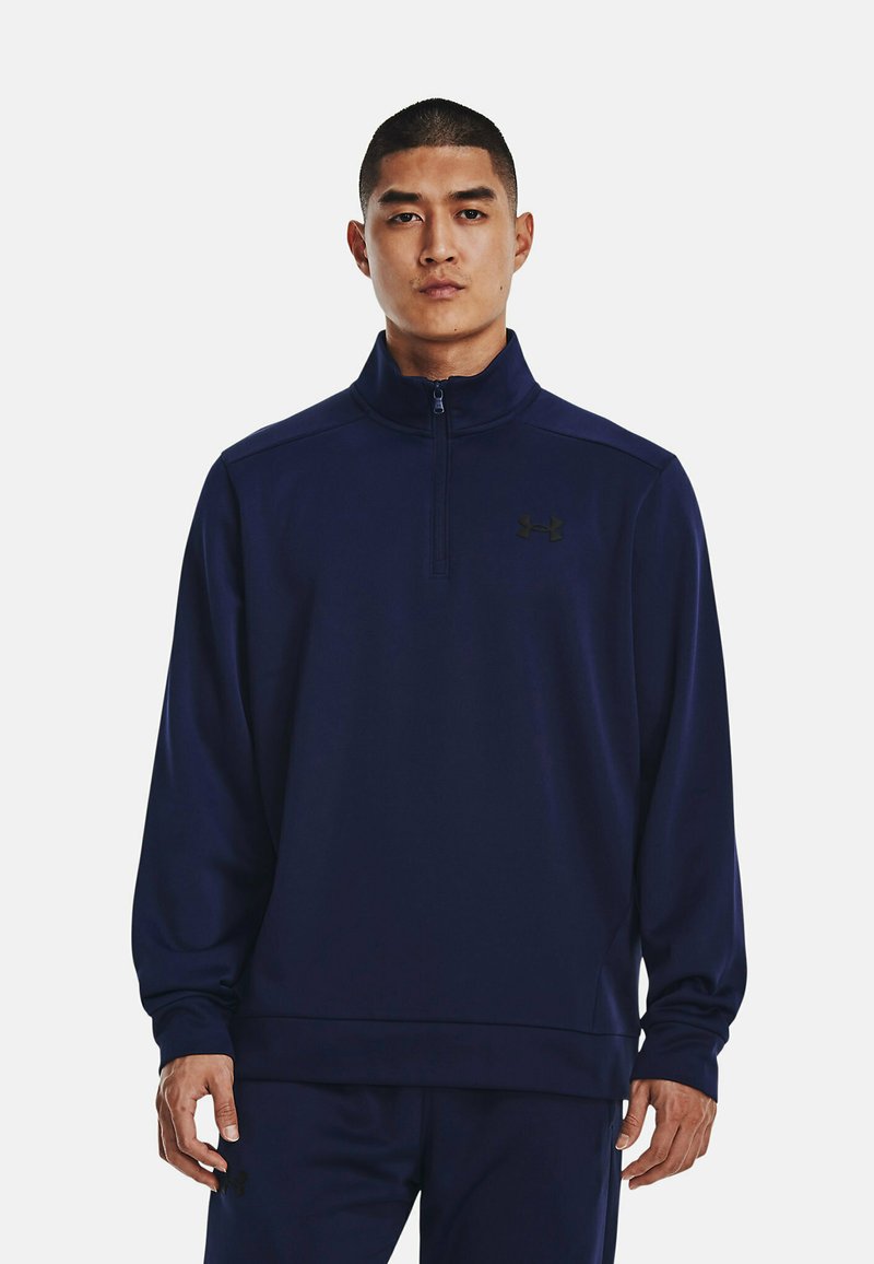 Under Armour 1/4 ZIP - Fleece trui - midnight navy/blauw - Zalando.nl