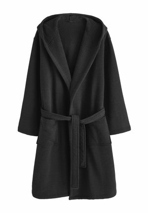 REGULAR FIT - TEXTURED  - Accappatoio - black