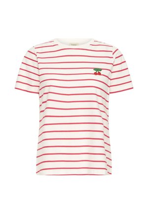 Fransa, FRTIANA - Tričko s potlačou - v pink stripe cherrys