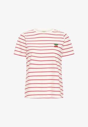 Fransa, FRTIANA - Trükipildiga T-särk - v pink stripe cherrys