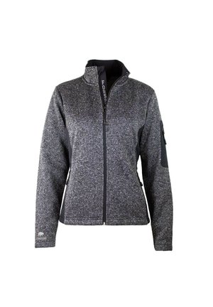 Fleece jacket - dark gray-mottled