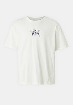 Jack & Jones JORBIRDS TEE CREW NECK UNISEX - T-shirt imprimé - egret
