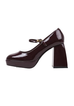 GLOSIEST - Zapatos altos - burgundy