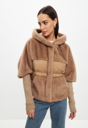 Winterjacke - beige