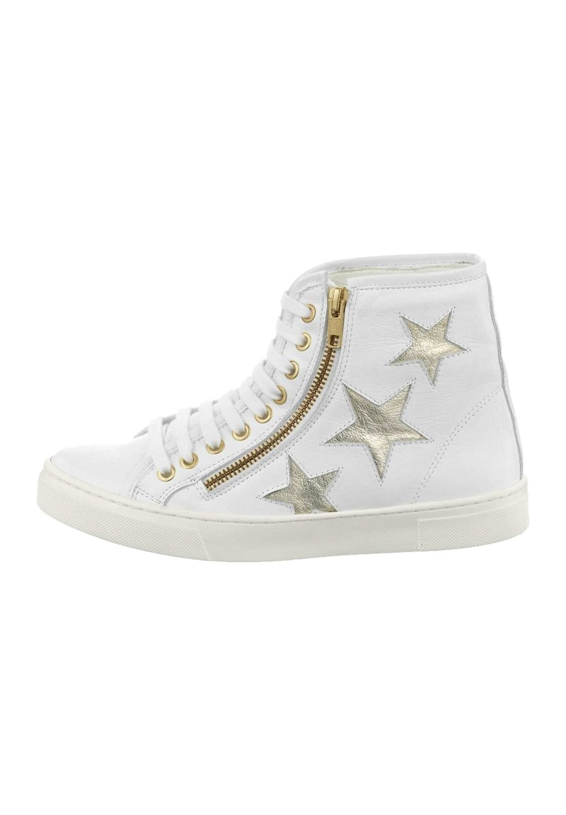 Damen Sneaker low | Alba Moda Sneaker high weiß goldfarben/goldfarben - XS88786 Damen Sneaker low | Alba Moda Sneaker high weiß goldfarben/goldfarben - XS88786
