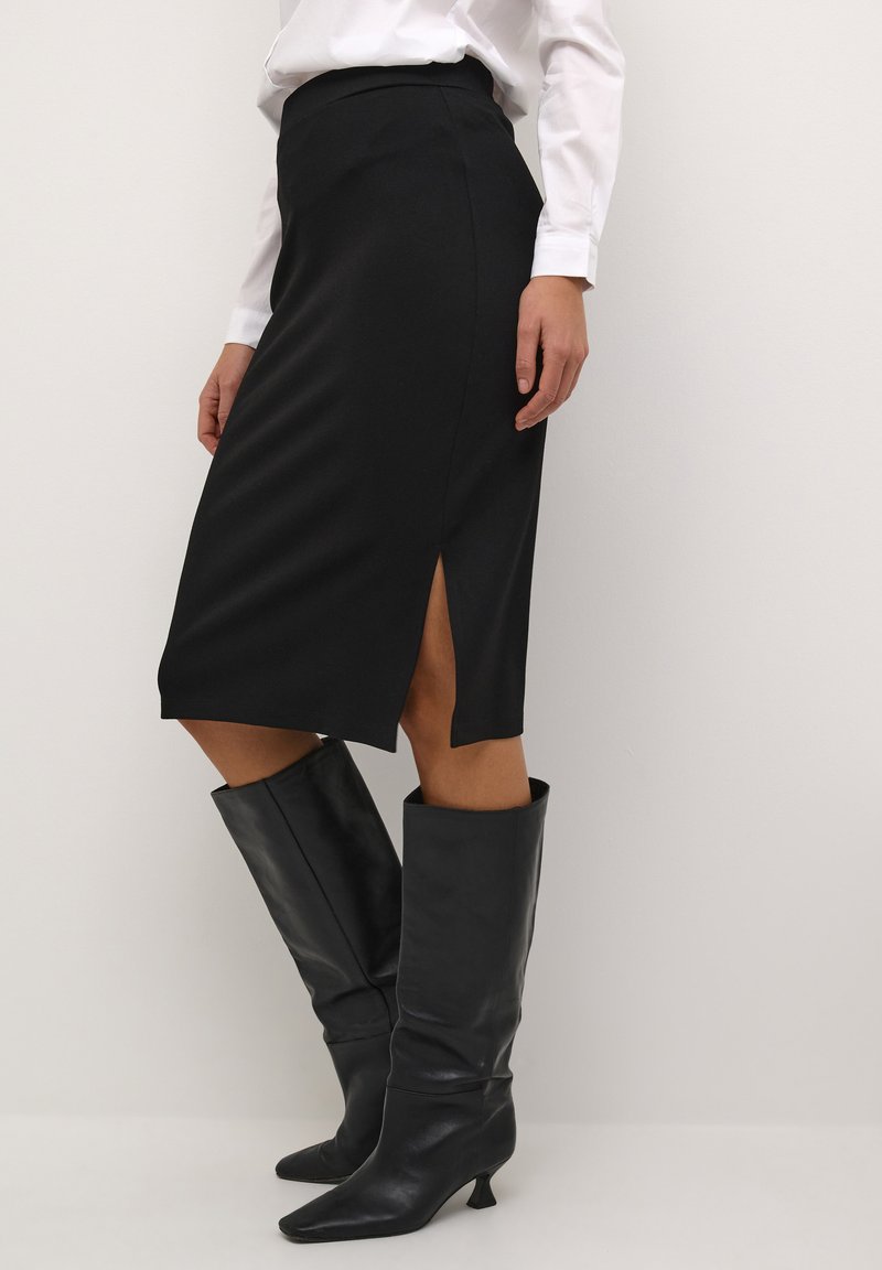 Kaffe KAMADDIE - Pencil skirt - black deep/sort - Zalando.dk