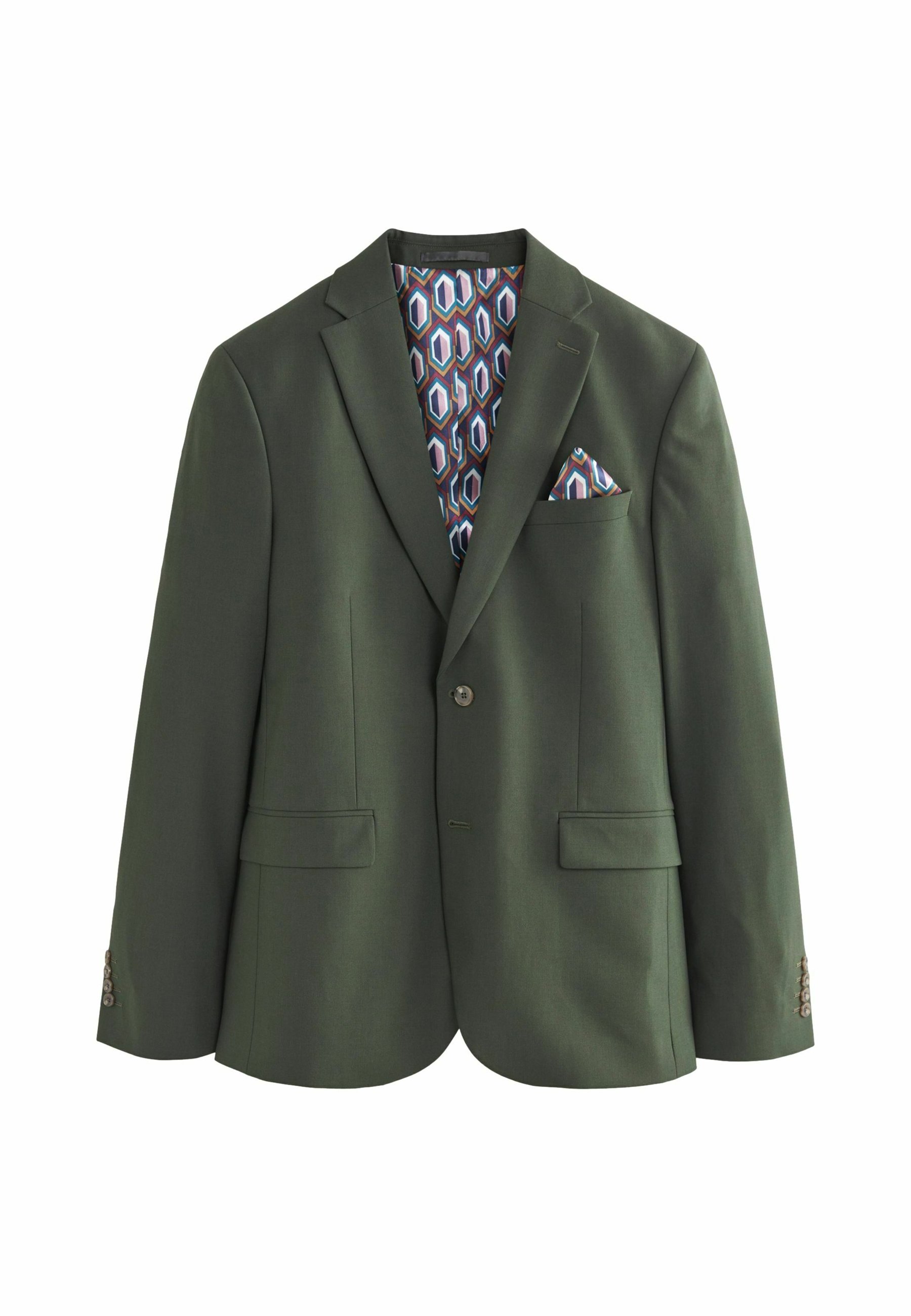 Next DOUBLE BREASTED - Blazer jacket - green - Zalando