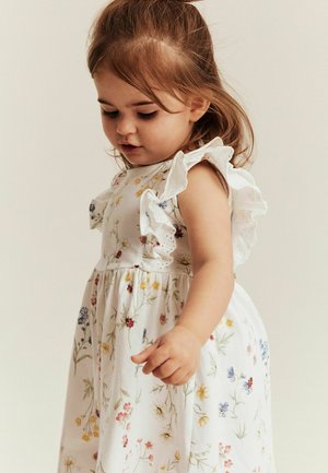 Newbie, JERSEY DRESS WITH FRILL - Jersey dress - off-white
