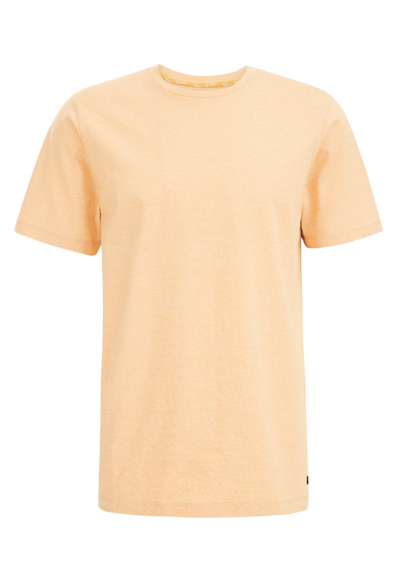 WE Fashion T-shirt basic lichtgeel