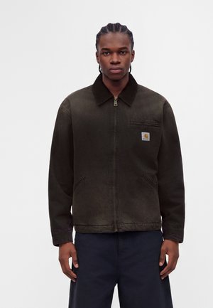 Carhartt WIP, DETROIT JACKET - Giacca di jeans - black /black tobacco