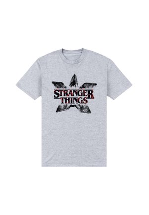 STRANGER THINGS DEMOGORGON MOUTH - T-Shirt print - sport grey