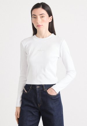 MONOGRAM BABY TEE - Long sleeved top - white