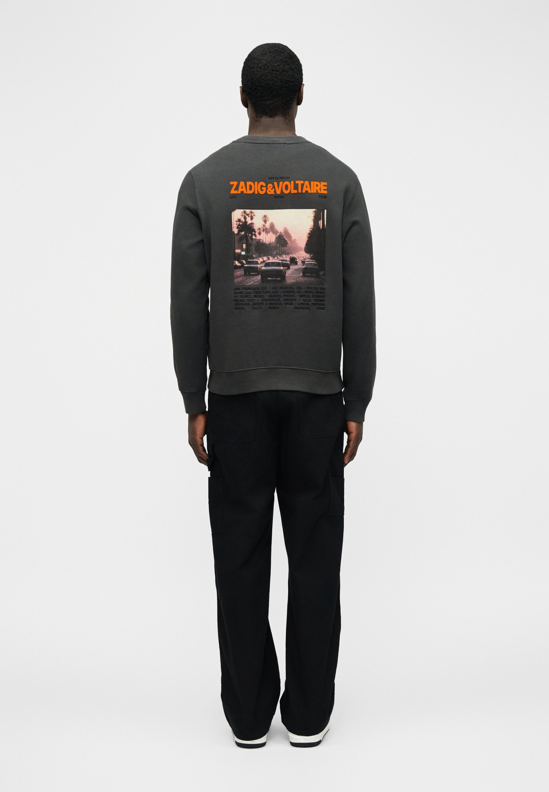 Zadig & Voltaire AIME PHOTO SUNSET - Sweatshirt - carbone/dark