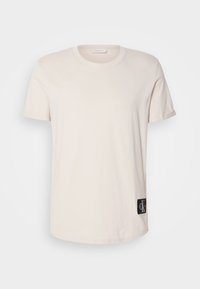 BADGE TURN UP SLEEVE - Basic T-shirt - moonbeam