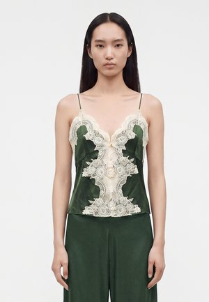Alice + Olivia, JULIETTA CUTAWAY SLIP  - Débardeur - dark fern